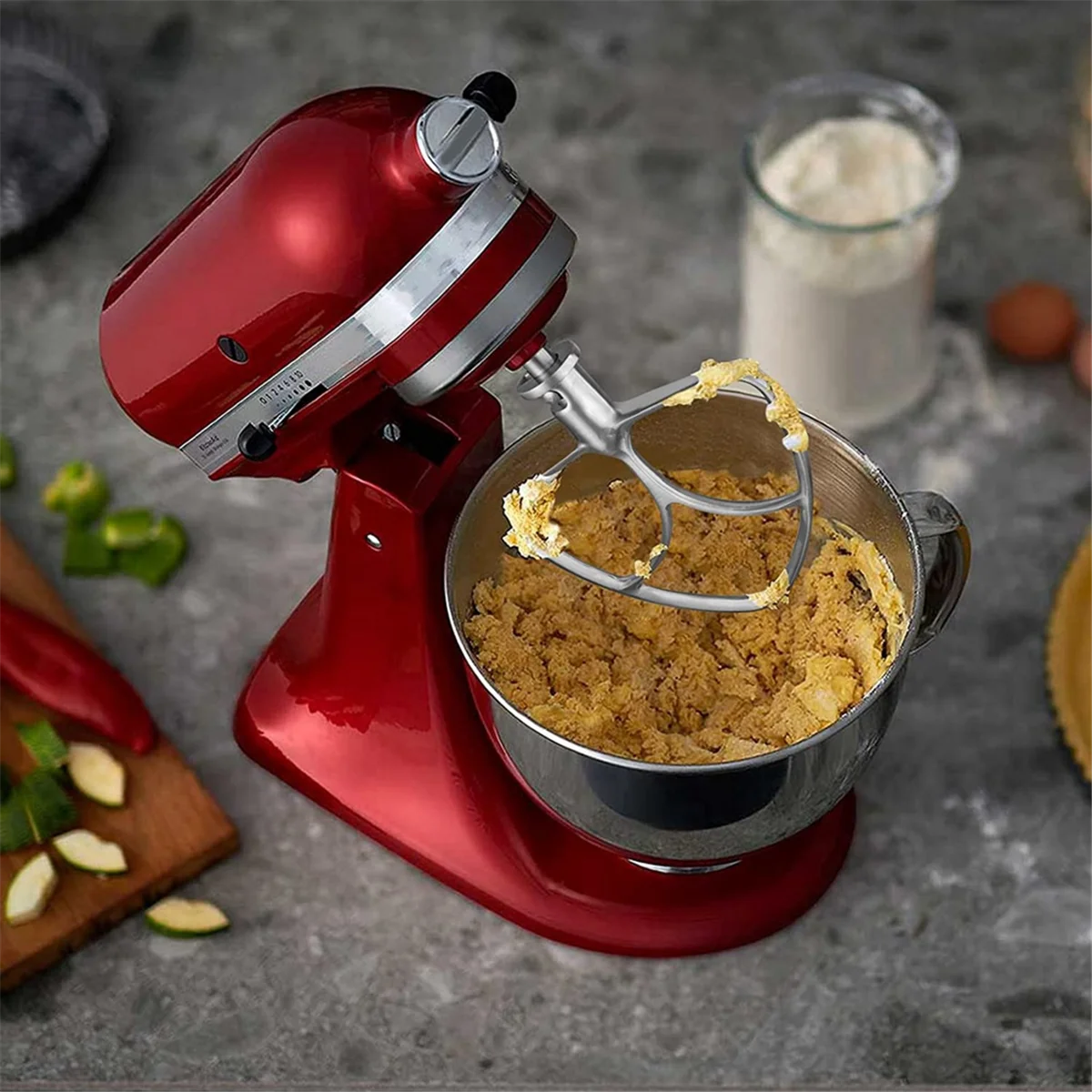 

Премиум для KitchenAid 4,5-5QT, подставка для миксеров с наклонной головкой, аксессуары, чаша для смешивания + защитная крышка для сброса + плоская насадка для мешалки