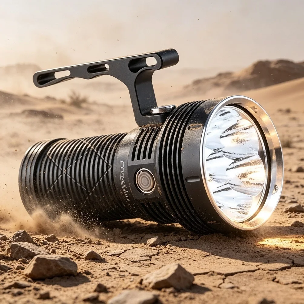 Convoy 3X21C SST40 Powerful LED Flashlight SST40 15000LM Rechargeable Torch Lighter by 217000 5000mah Battery for Self Defense