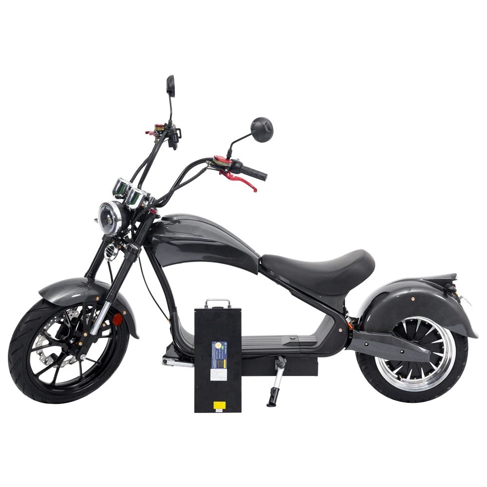 3PLUSCOCO Hot Sale MH3 High Speed 2000W Fat Tire Citycoco Electrical Scooter E Chopper Motorcycle