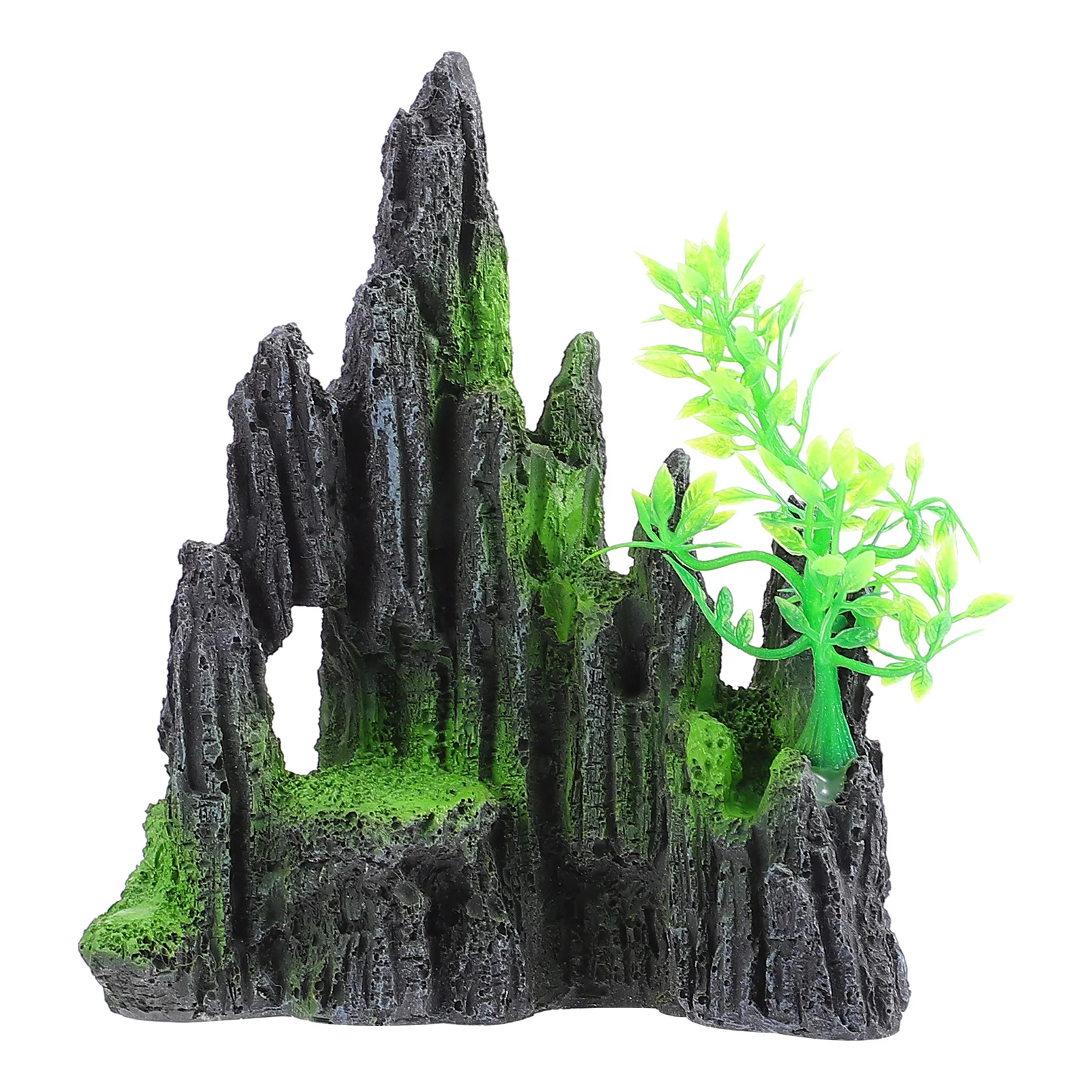 

1Pcs Fish Tank Rockery Stone Aquarium Mountain Artificial Rockery Underwater Landscape Decor Fish Rest Hide Play Ornament