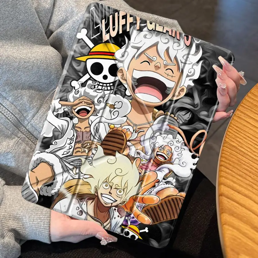 One Piece Luffy Tablet Case For iPad Air 4 5 M3 M2 1 2 M4 11inch Mini 6 7 Pro 2025 Pro 11th 10th 9th 8th 7th 12.9inch Holder