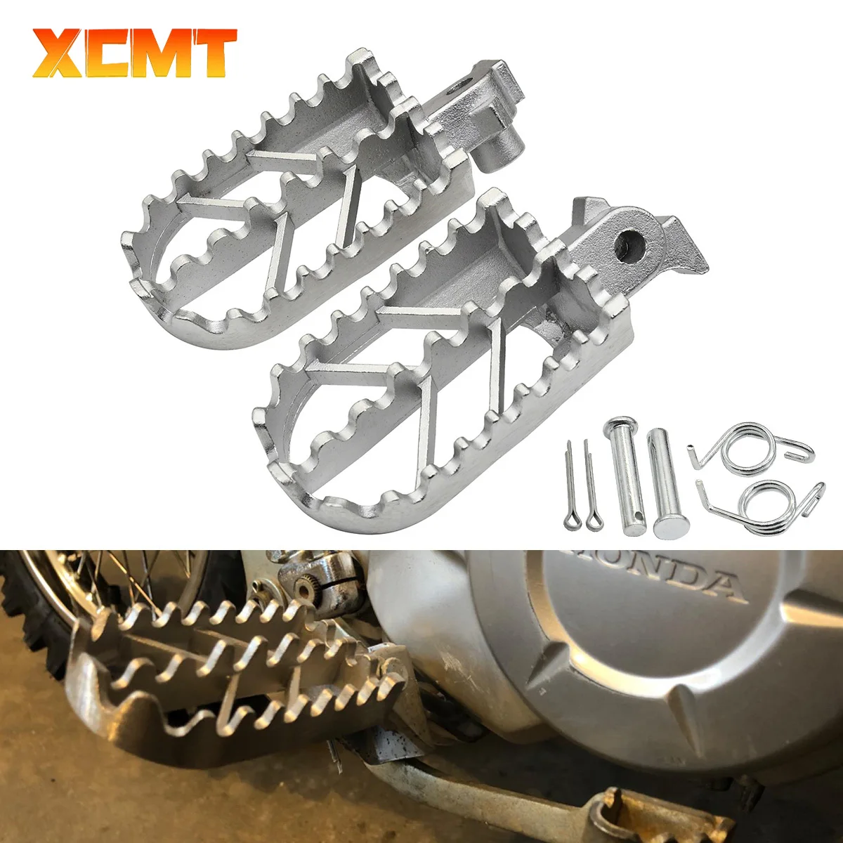 

Motocross Stainless Steel Foot Pegs Rests Pedals Footpegs For Honda XR50R XR70R XR80R XR100R CRF50 CRF50F CRF70 CRF70F CRF80