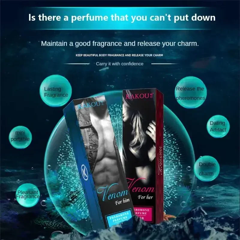 2PCS Perfume Ball Perfume Pheromone Essential Oil Perfume Attracts The Opposite Sex Lasting Fragrance Men's Women Perfume