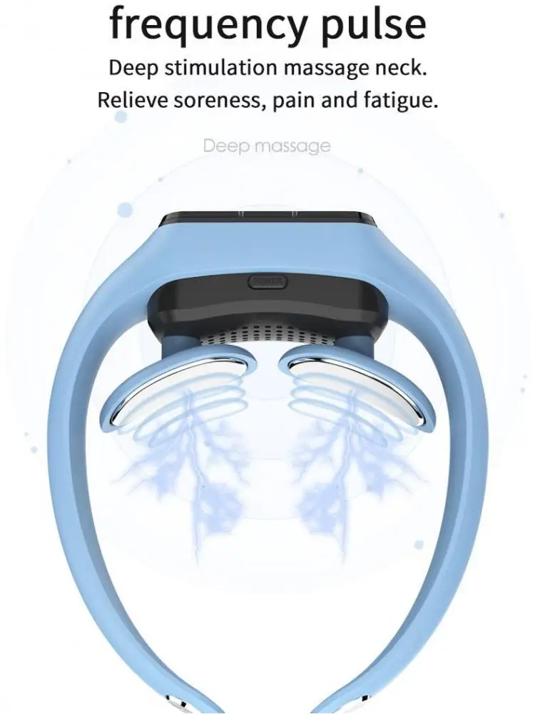 Masajeador eléctrico inteligente para el cuello, herramienta De relajación para masaje en el hogar
