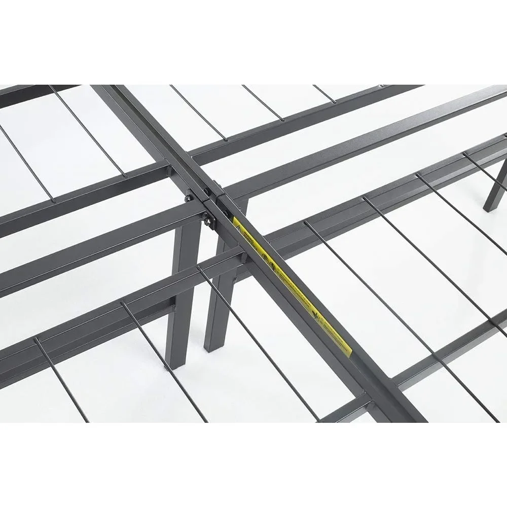 Foldable Metal Platform Bed Frame with Tool Free Setup, 14 Inches High, Sturdy Steel Frame, No Box Spring Needed