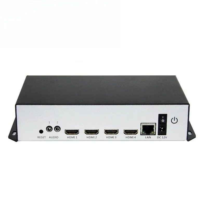 -URay Tech 4 In 1 1080P Video To IP Encoder 4Ch HD Video Encoder H.264 Live Stream Encoder RTMP RTSP HTTP HLS UDP ONVIF-