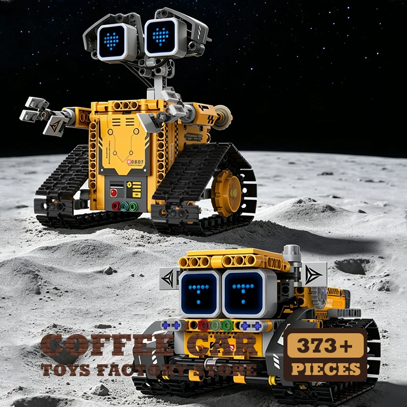 5 In 1 Transformable Robots MOC Bricks Model Remote Control Space Robot E Building Blocks Creative Cars Children Toys STEM Gifts