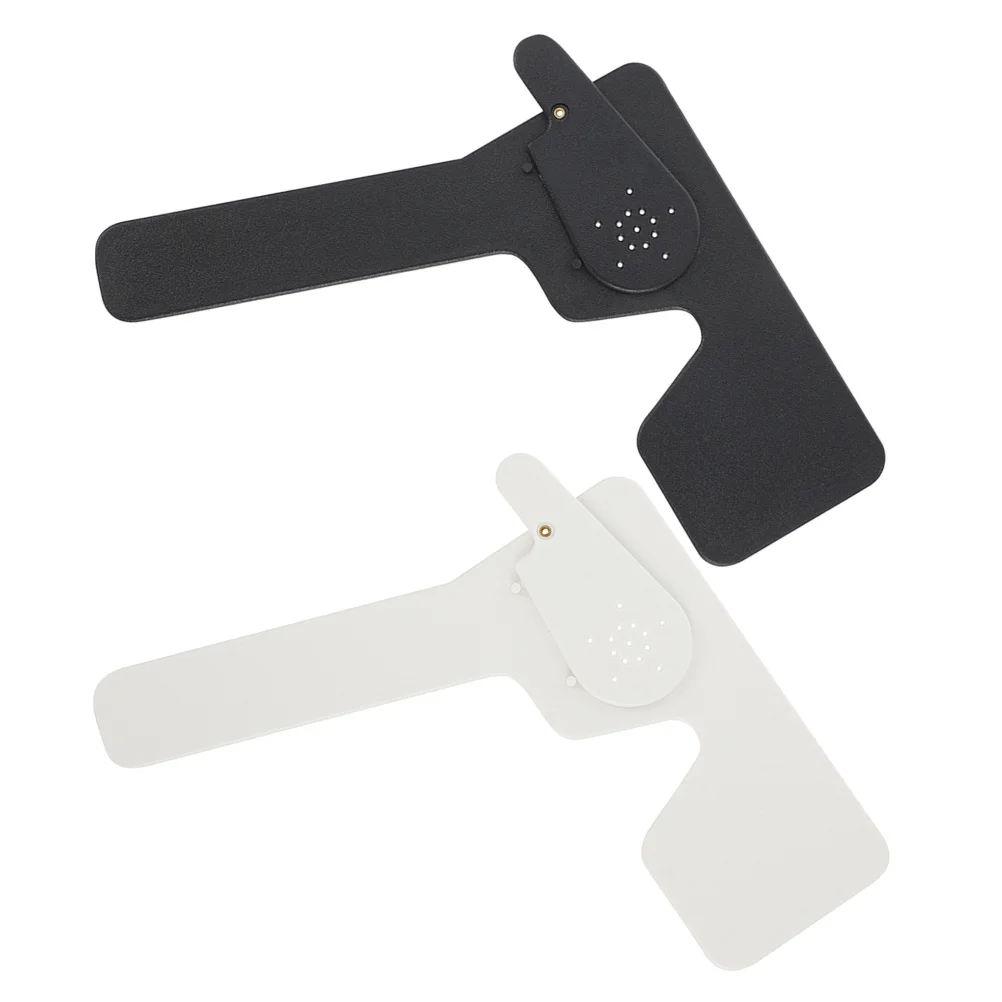 2개입 시력 검사 액세서리 시력 검사용 눈 가리개 인체공학적 디자인 재사용 가능한 플라스틱 검안 도구 세트