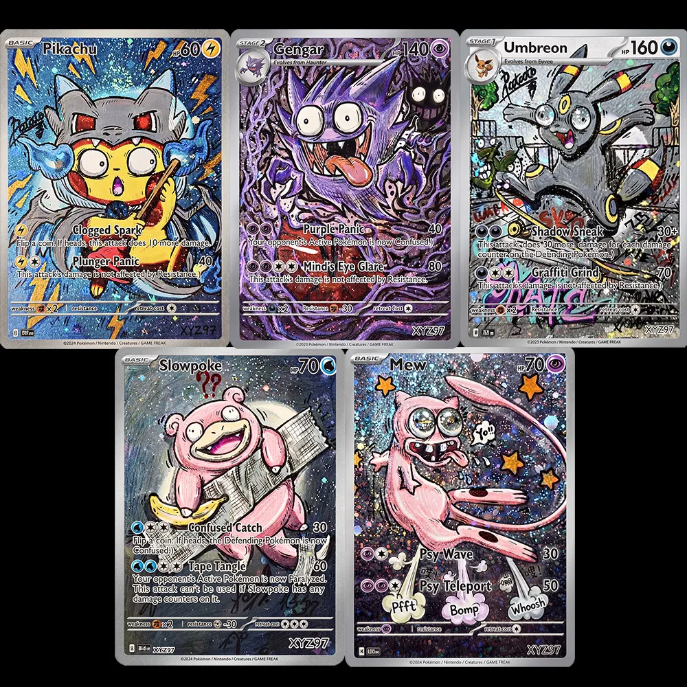 5Pcs Pokect Cards Collection Gift Custom Trading Game Card Toys For Kids