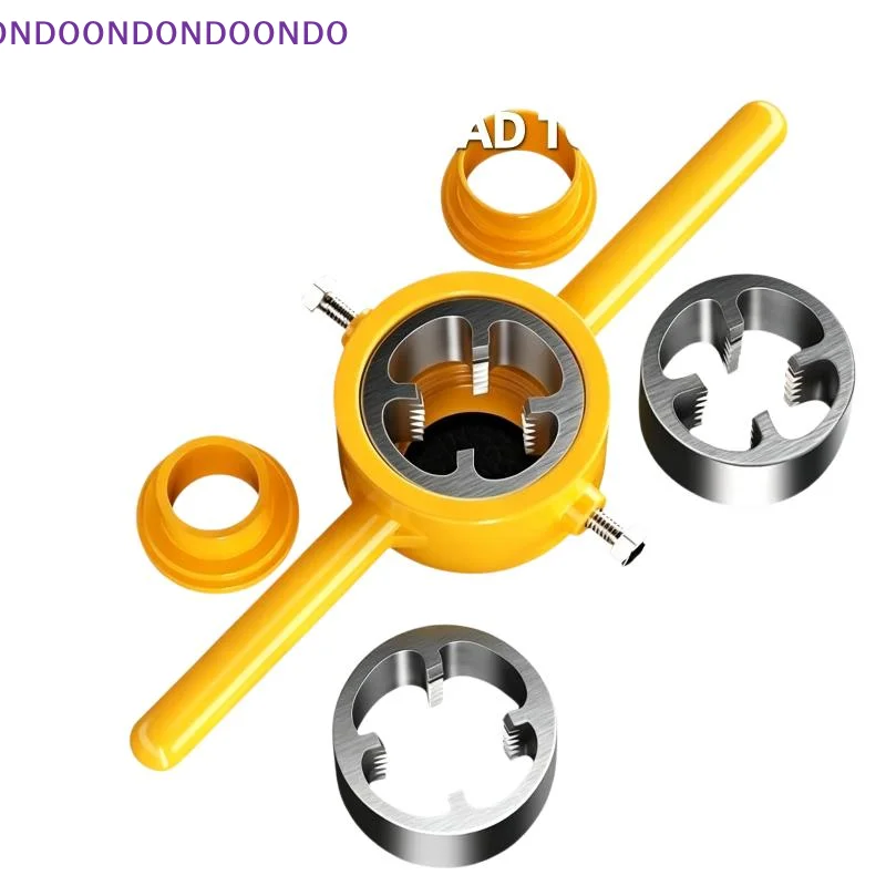 6PCS Plastic Pipe Threader Die Set Sharp Cutting Hardened Steel Blades Fast Chip for Home DIY Plumbing Projects