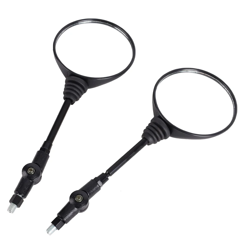 1 Pair black Anti-fall Folding Round Motorcycle Mirror motorbike Side Mirrors Rearview Mirror 10mm for KTM Bike Rearview Mirror