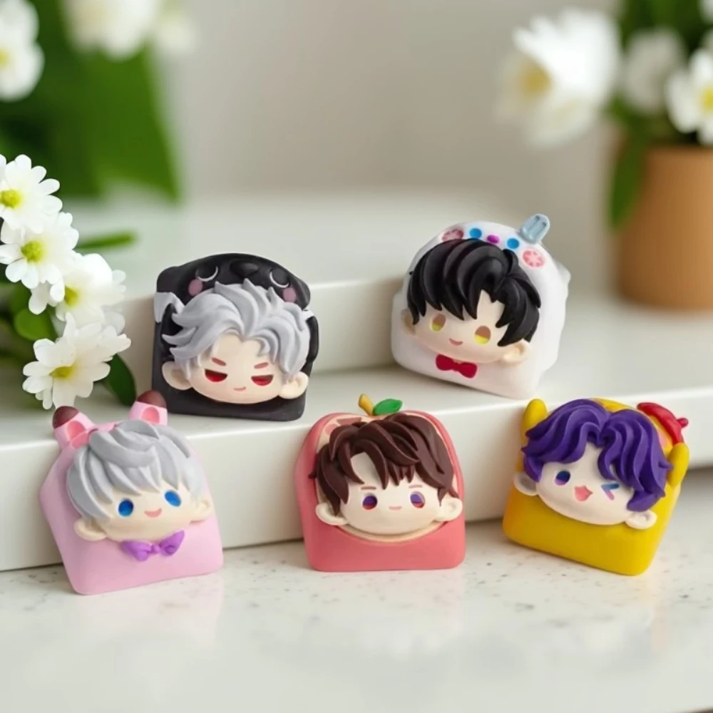 Single Keycap Customize Resin Artisan Point Keycap Universal Joint Personality Keycaps Cute Mechanical Keyboard Accessories
