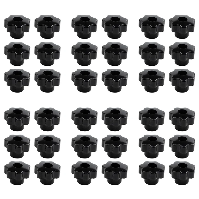 

ABRU-Machinery Latche Knurled Clamping Nuts Knob Grip M8 Female Thread 36Pcs