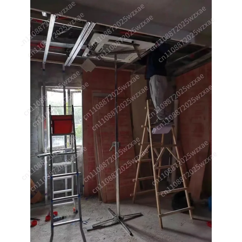 Three kind Stainless Steel Central  Conditioning Internal Unit Air Duct  Lift Wall Cabinet Installation Bracket Artifact Folding