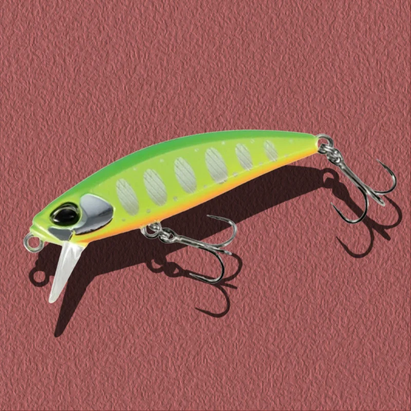 غرق البلمة 46 مللي متر 5 جرام الثنائي في نهاية المطاف تيار اصطناعي الصيد الطعم Spearhead Ryuki 46s تيار Pesca الطعوم لسمك السلمون البني سمك السلمون المرقط