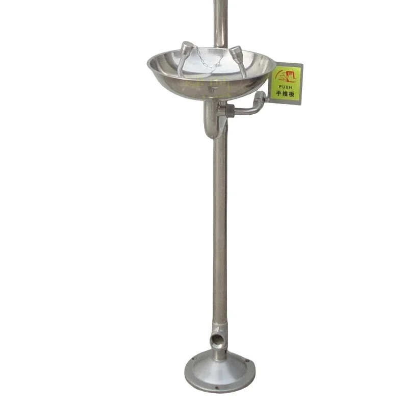 upgrade  Stainless Steel Composite Emergency Flushing Vertical Spray Eye Washer Device
