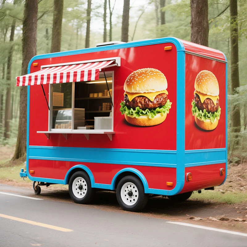 Mobile Food Truck Hamburg Caravan Food Trailer