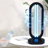 Ultraviolet Light 110V 220V 38W High Ozone UVC Lamp Remote Control Ultraviolet Sterilizing Lamp for Home Kitchen Baby Room