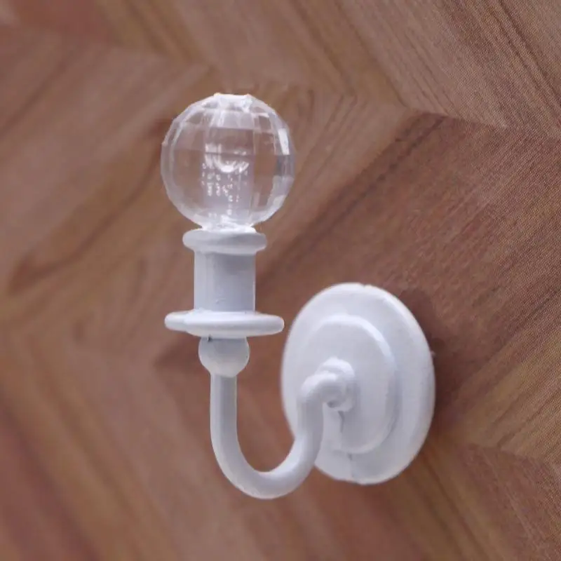 1Pcs Doll Furniture Toy Miniature Dollhouse Alloy Simulation Ceiling Lamp Hanging Lamp Mini LED Lighting Model Home Decoration