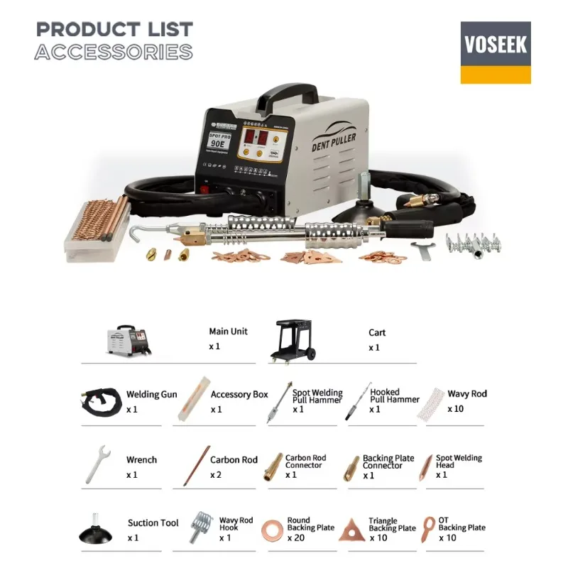 90E Auto Body Repair Machine Sheet Metal Repair Machine Car Dent Puller for Professional Use Personal Workshop