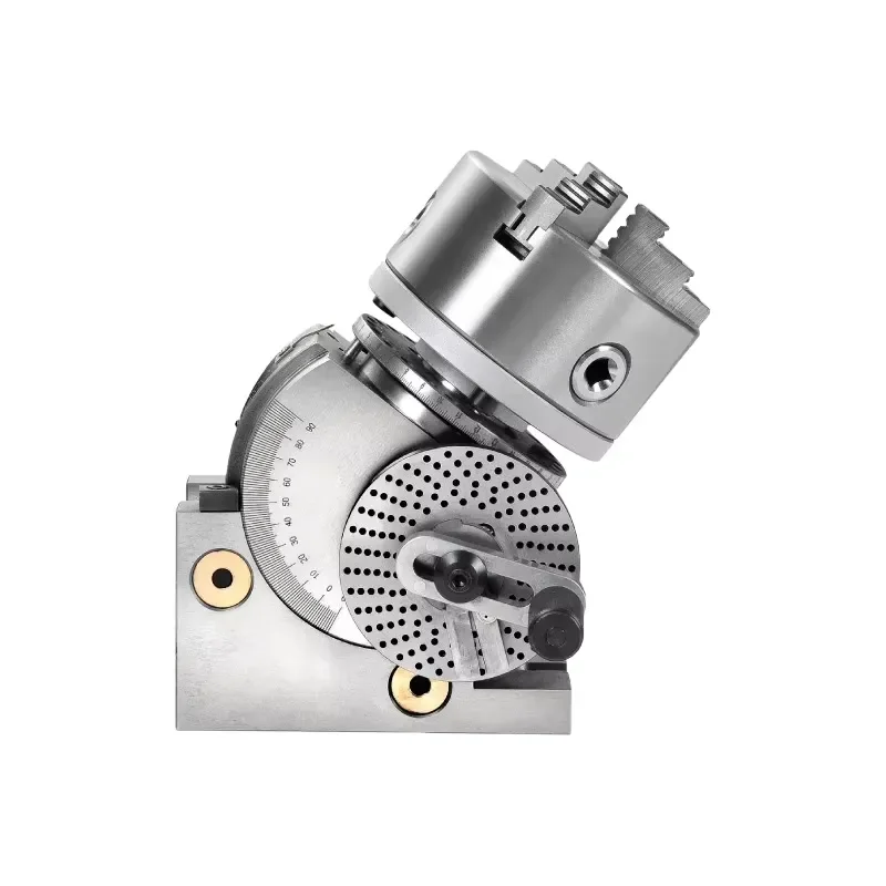 Universal Dividing Head Milling Machine Accessory 4-inch Vertical Horizontal Dual-Purpose Dividing Disk Simple Fast Rotating