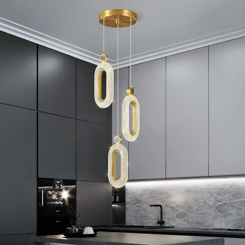 Imagem -05 - Fumi Modern Gold Mini Pendant Lights Iluminação Led para a Ilha de Cozinha Quarto Corredor Entrada