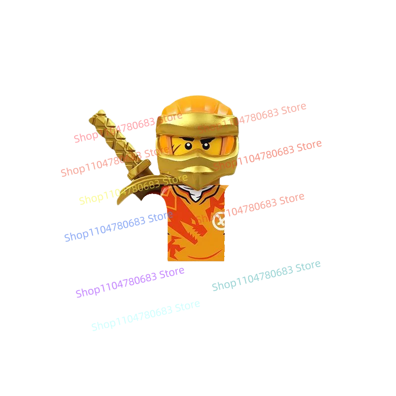 MOC اللبنات وولف كينج نينجا التجمع نموذج تمثال أنيمي عناصر التلفزيون لعبة رئيسية هدية عيد تحصيل