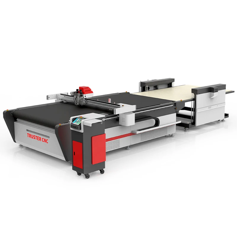 

CNC Die Automatic Oscillating Knife V-Groove Cutter PVC Cardboard Carton Sticker Card Board Vinyl Cartoon Foam Cutting Machine