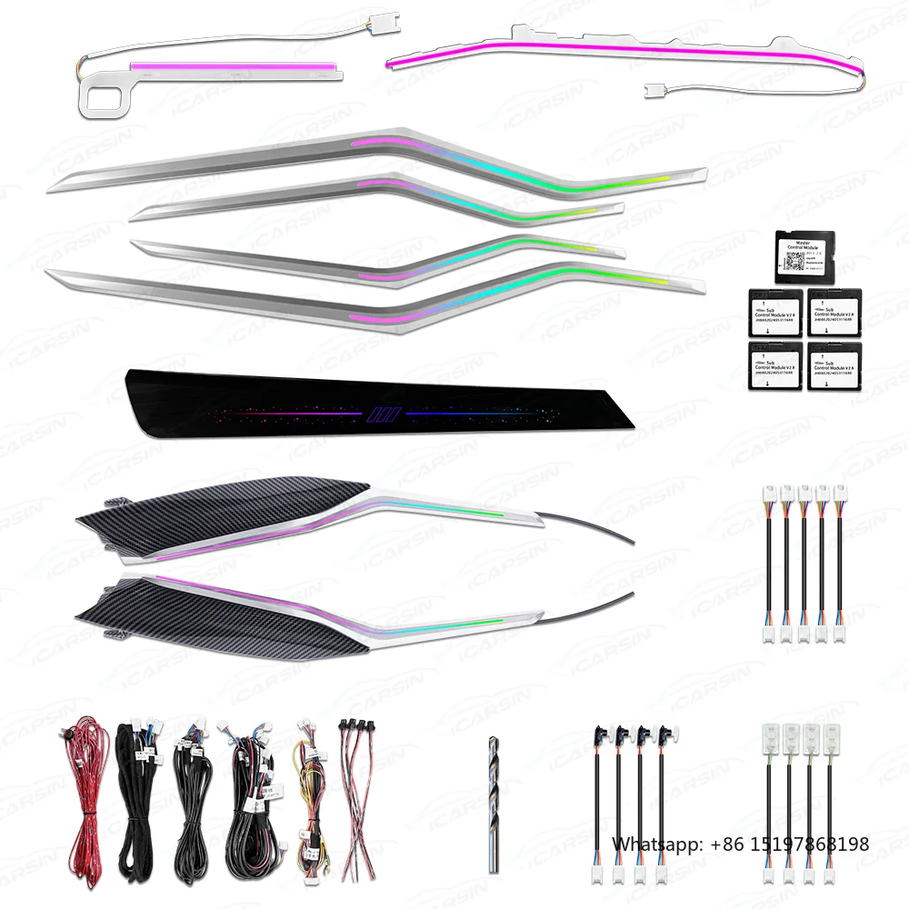 

ICarsin 64 Colors LED Car Interior Ambient Lighting for BMW 3 Series G20 G21 G28 2020-2023 Atmosphere Strip Accessories Upgrade