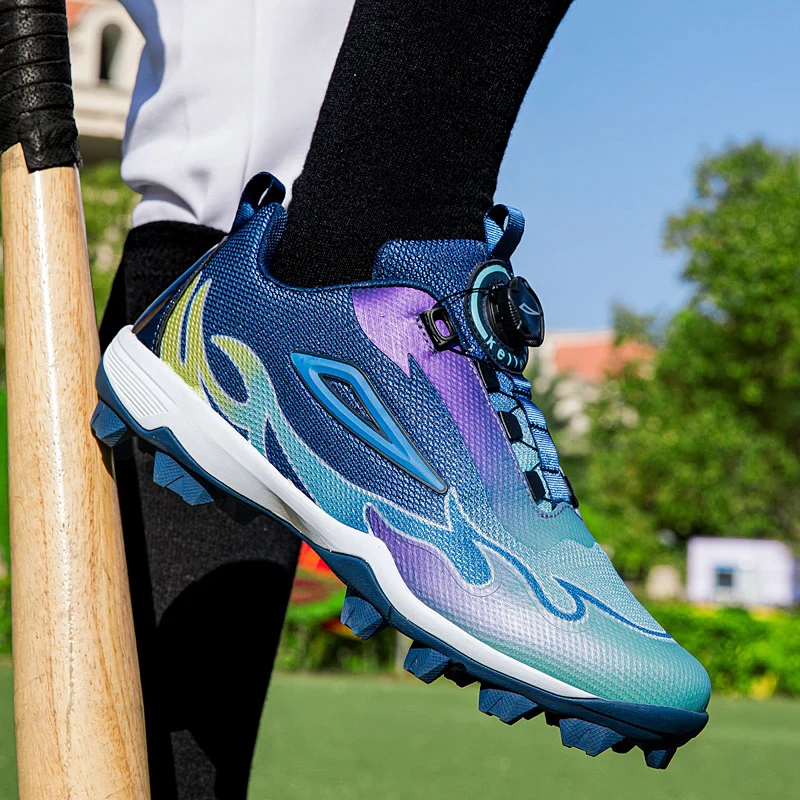 

Men's Baseball and Softball Shoes for Outdoor Fashion, Lightweight and Comfortable Rubber Soled Baseball Training Shoes