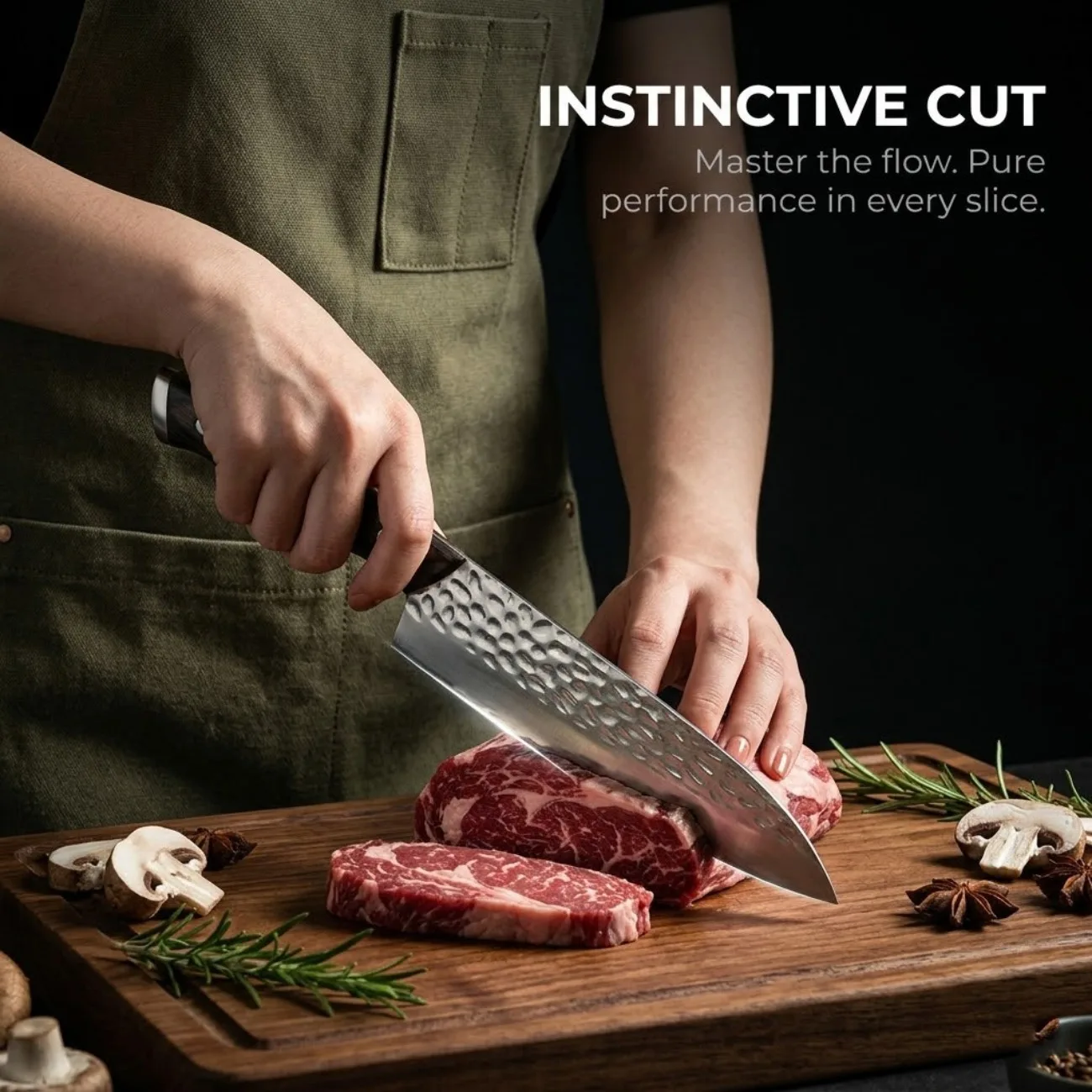 New Ultra Sharp Hammered Stainless Steel Paring Knife Ergonomic Handle Multipurpose Kitchen Knife For Peeling & Slicing