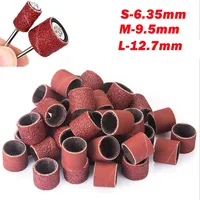 50/100pcs 80 120 150 180 240 320 400 600 Grit Sanding Band for Dremel Sleeves For Electric Mini Angle Grinder Sanding Mandrels
