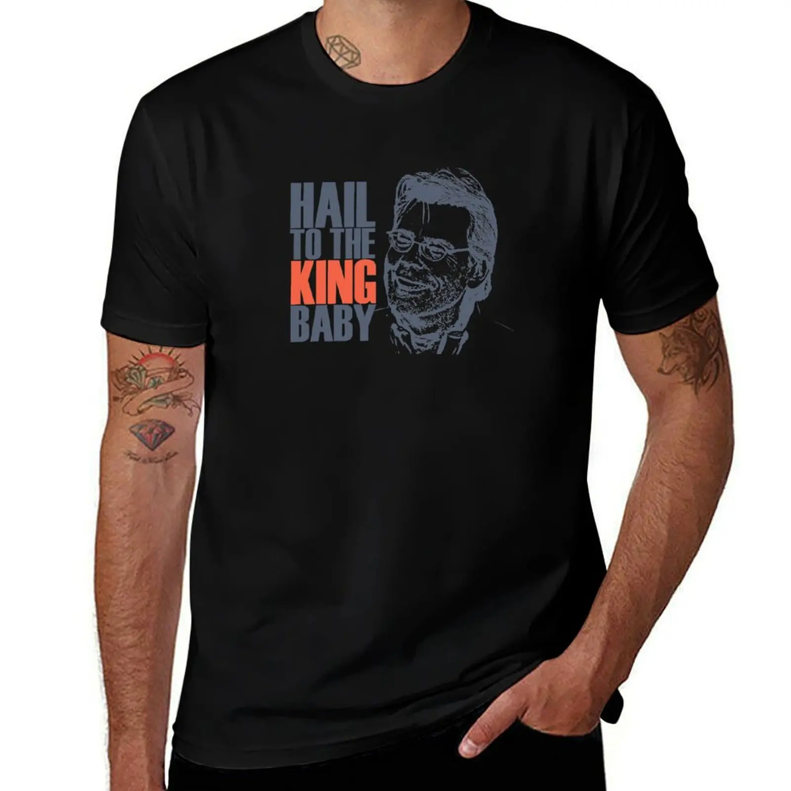 

Футболка Hail to the (Stephen) King Baby - S.King/Evil Dead Crossover, мужская футболка, хлопковые футболки для мужчин, футболки с рисунком