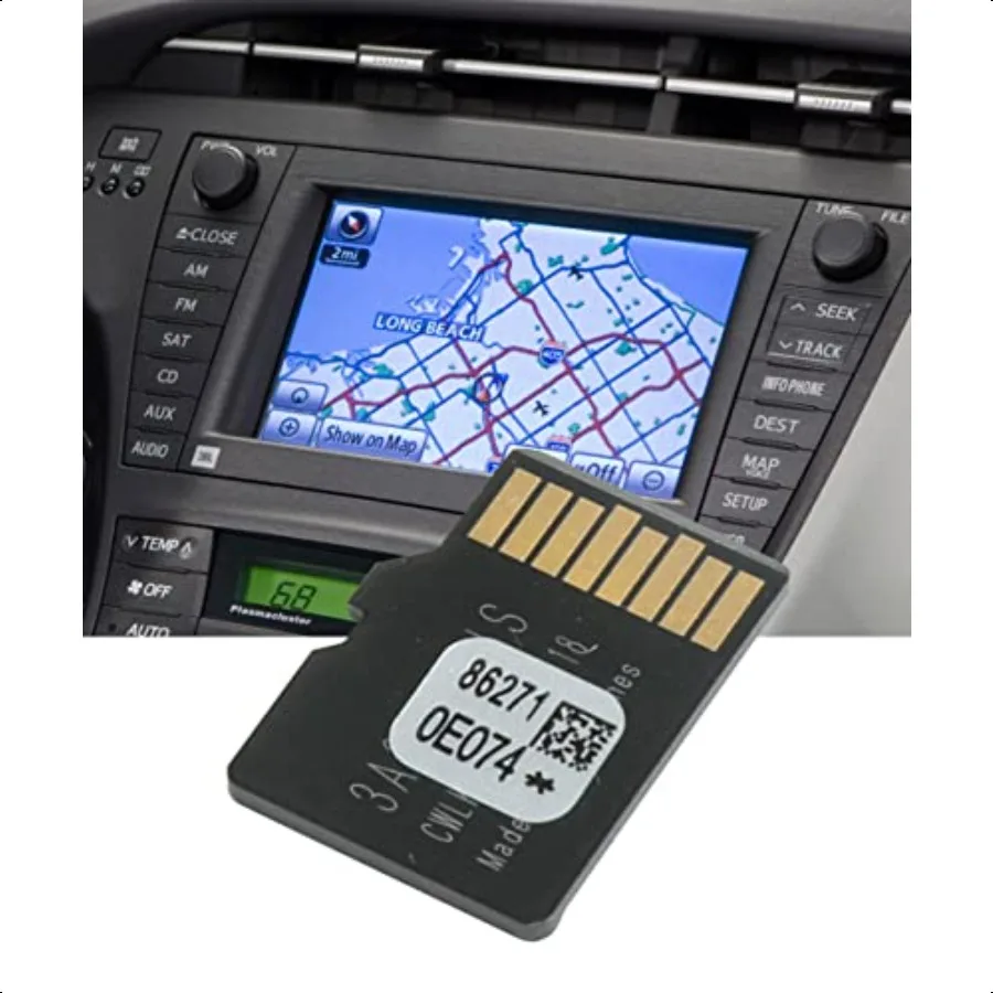 

86271 0E074 Latest Maps Update Version GPS Map USA and Canada Navigation Micro SD Card Fits Most Cars Trucks SUVs
