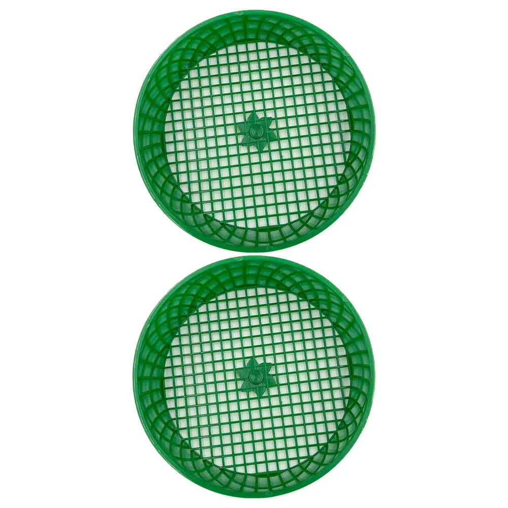 2pcs Garden Soil Sifter 6 Inch Stainless Steel Sand Sieve Fine Mesh Sand Worm Castings Reusable Efficient Durable