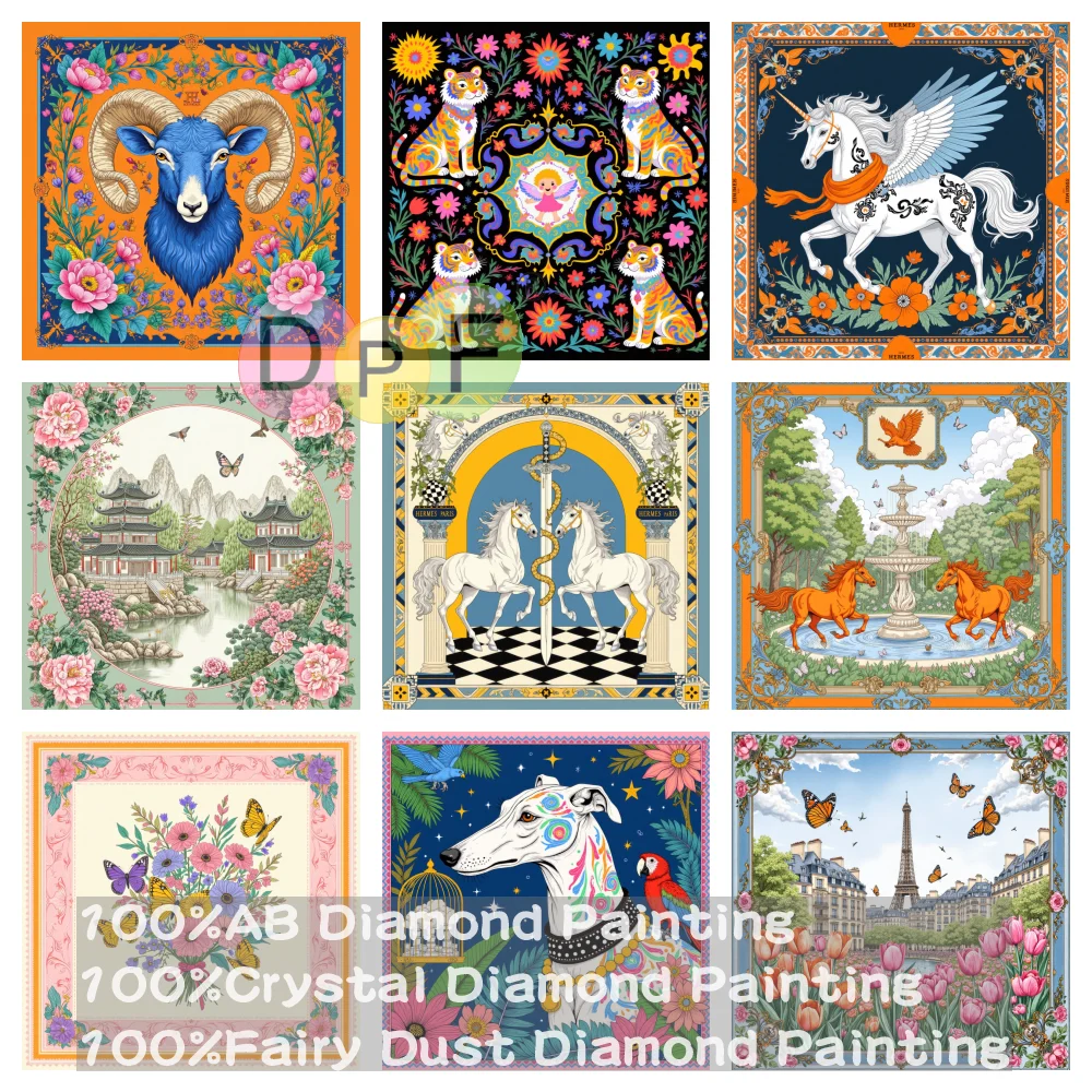 

DPF 100% полная фея пыль дрель кристалл AB алмазная живопись художественная иллюстрация вышивка искусство домашний декор ремесла подарок