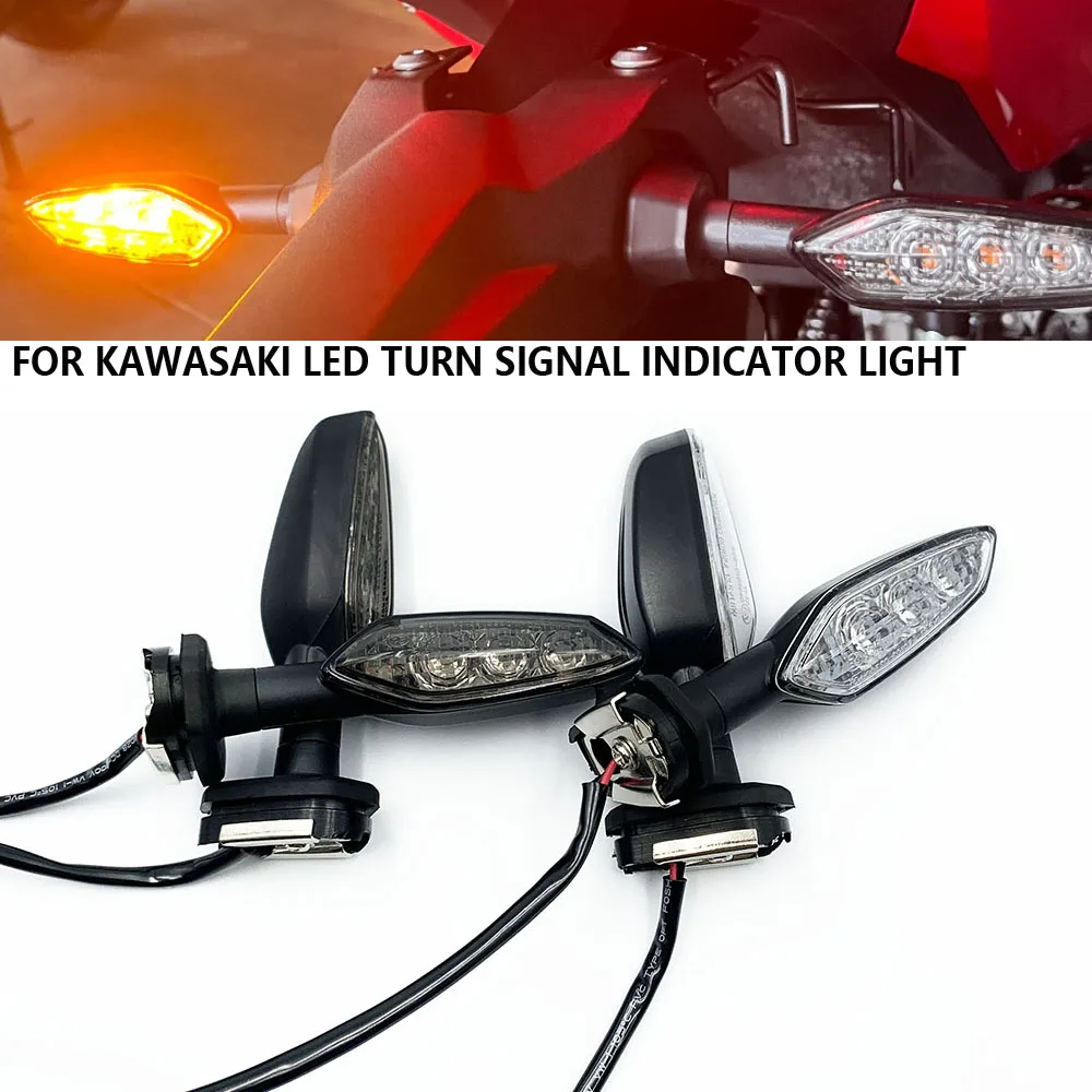 LED Turn Signal For KAWASAKI Z400 Z900 Z650 Z1000 Z125 Z250 Z300 Z800 Z750 Motorcycle Front and Rear Flasher Directional Lights