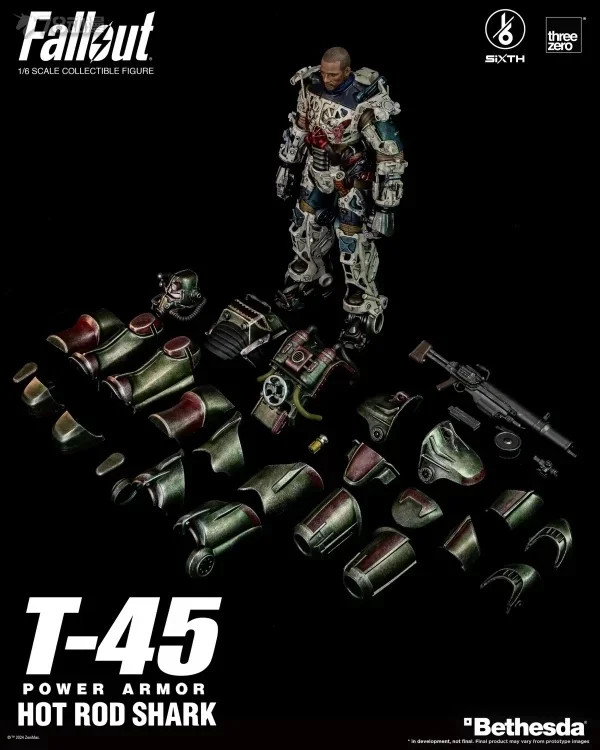 

Hasbro Threezero 1/6 Fallout T-45 Hot Rod Shark Power Armor and T-60 Power Armor Model Toys