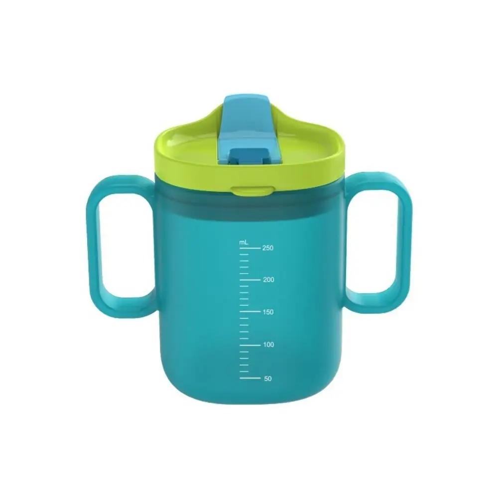 Spill Proof Child Water Drinking Cup Learn To Drink Scaled Toddler Milk Cup with Straw Lid Plastic Mug Infants Sippy Cup Baby