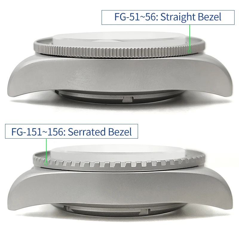 Vintage Watches Case Matte Silver/Black For SKX SKX007 NH35 NH36 4R36 Steel Cases Movement Sapphire Crystal Glass MOD Watch Part