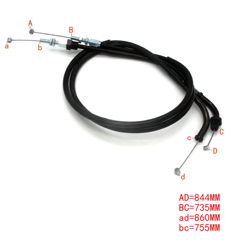 Motorcycle Push&Pull Throttle Cable Line Wires Scooter Acceleration For Honda CBR400RR NC23 CBR400RR NC29 OEM:17910-KT8-000