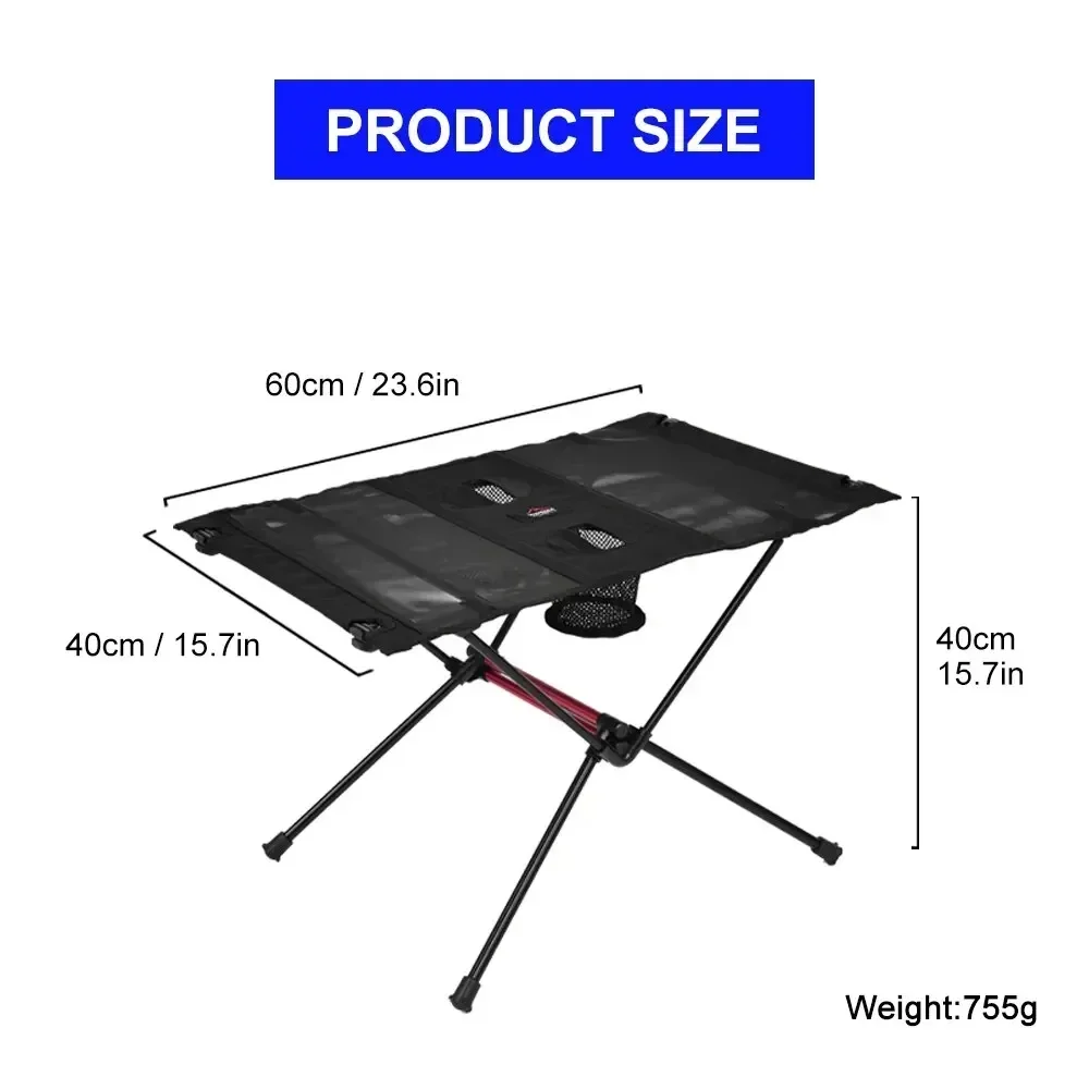 Widesea Camping Klaptafel Toeristische Picknick Pliante Diner Opvouwbaar Reismeubilair Uitrusting Benodigdheden Toerisme Buitenvissen