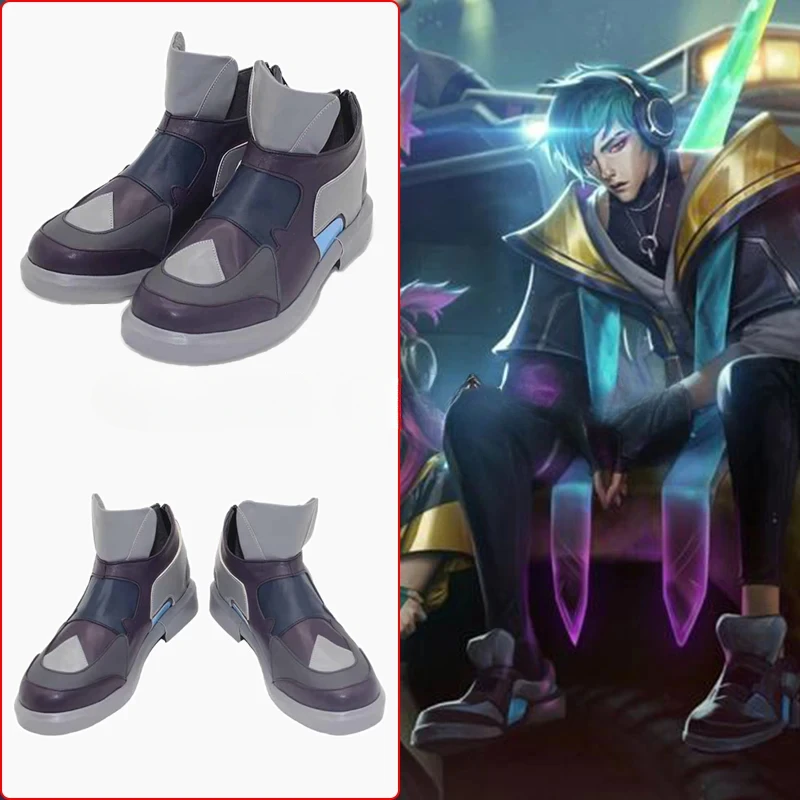 

Game LOL Heartsteel Aphelios Cosplay Shoes Anime Role Play Boots Support Customization