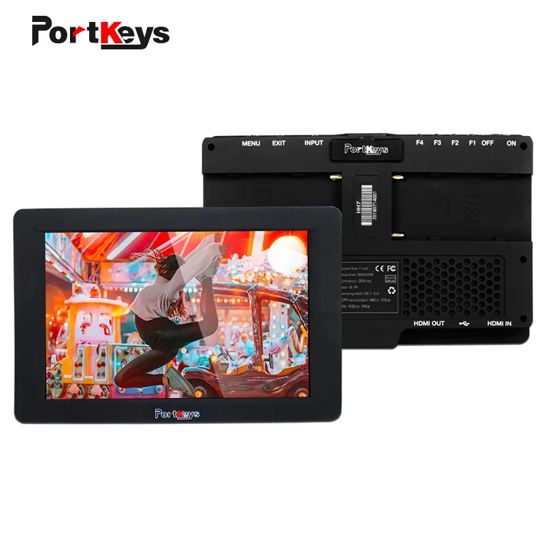 

HH7 7 Inch 4K HD-MI Monitor 1200nit Daylight 3D LUT on Camera Filed Monitor With Histogram Monitor for Dslr Camera