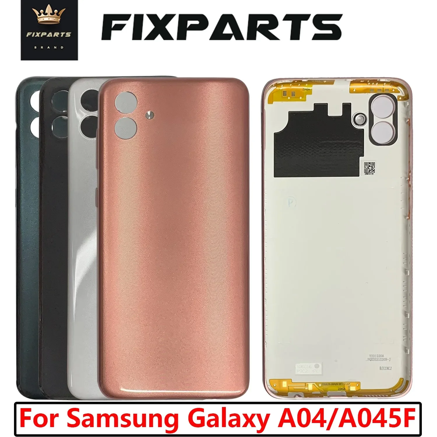 New For Samsung Galaxy A04 Battery Cover Rear Door Housing A045F Case For SAMSUNG A04 Back Cover With Buttons And Logo