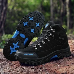 High-cut Super Big Size Fitness Men's Tactical Shoes Mountain Hiking Sneakers Sports Due To Sneskers Shoos Scarp