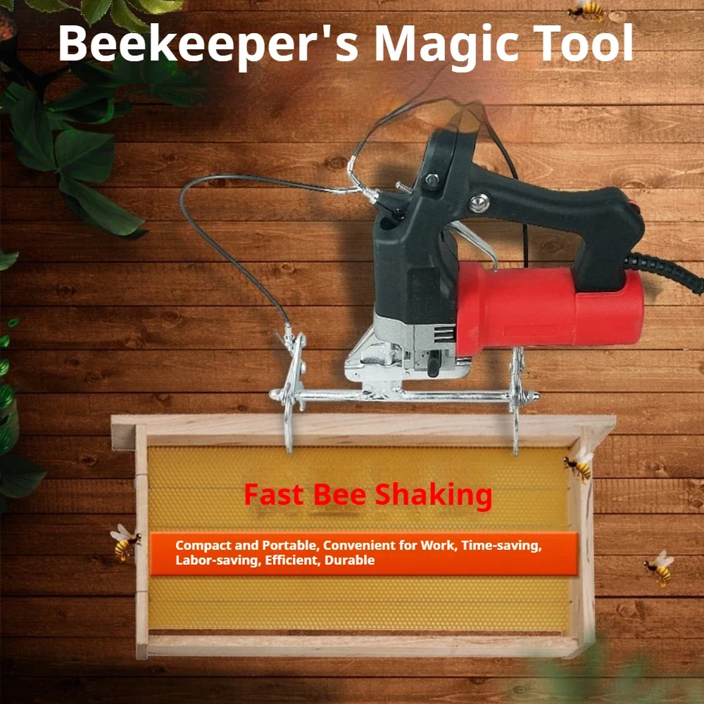 Portable Bee Shaking Machine Chargeable Bee Shaker Hive Nest Frame Shaking Machine Bee Hive Shaker Beekeeping Tools