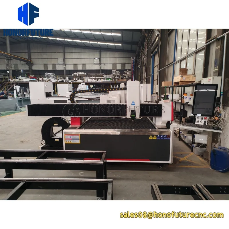Powerful 3000*1500mm Fiber Laser Metal Shee&Pipe Cutting Machine CNC Metal Processing Tools for 3mm 5mm 8mm Steel Plate Cutting