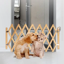 Folding Pet Barrier Fence Cat Dog Gate Bamboo Pet Fence Retractable Cat Dog Puppy Sliding Door Safety Gate Pet Isolation Fence