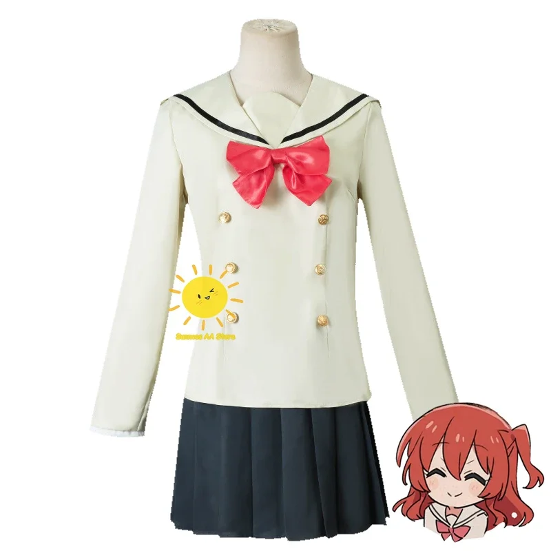 Anime Kita Ikuyo Cosplay Bocchi The Rock Cosplay Costumes Kita Ikuyo Uniform Wig Dress Halloween Carnival Party Cos Women Girls